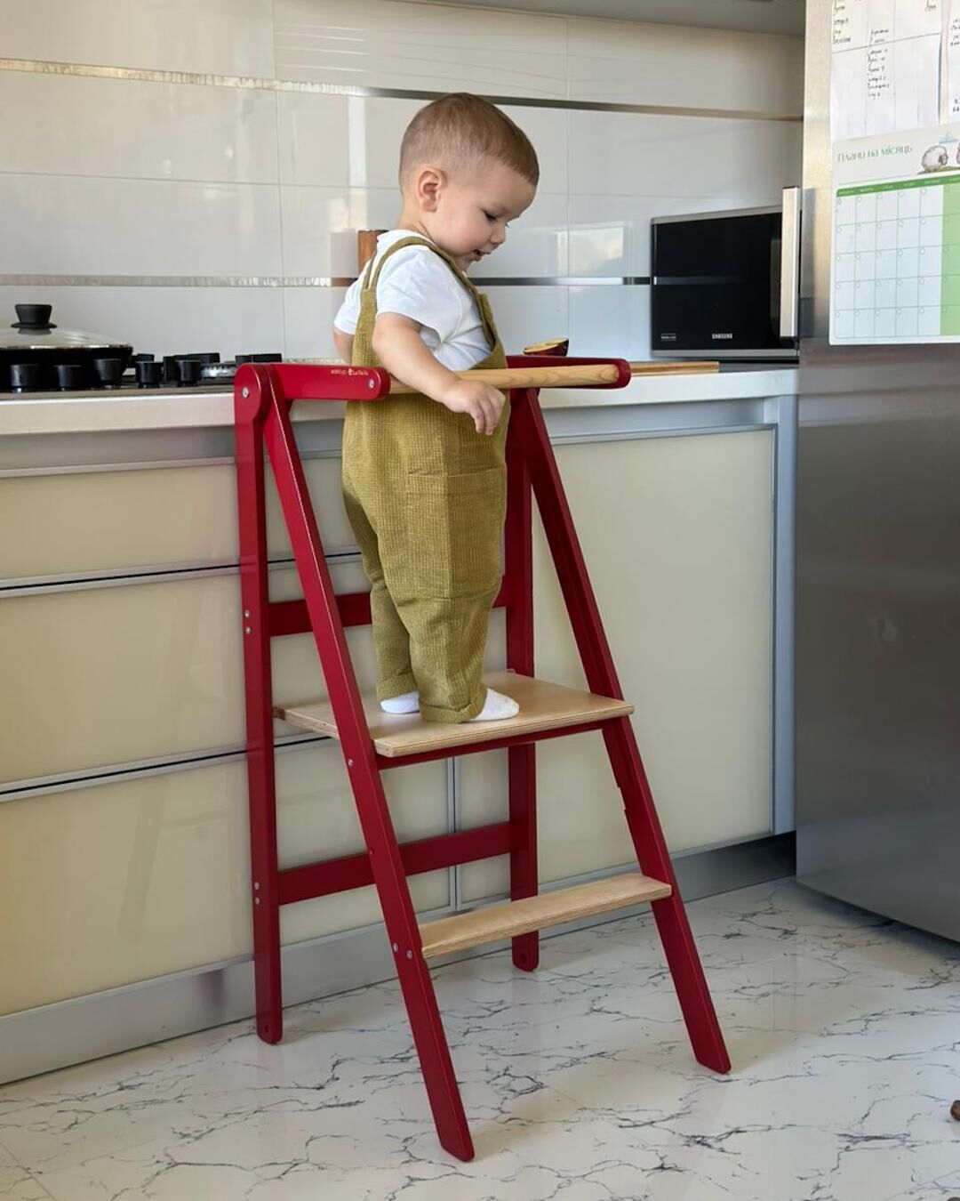 石榴紅 | LELEKA樂樂咖 輕薄款兒童學習梯