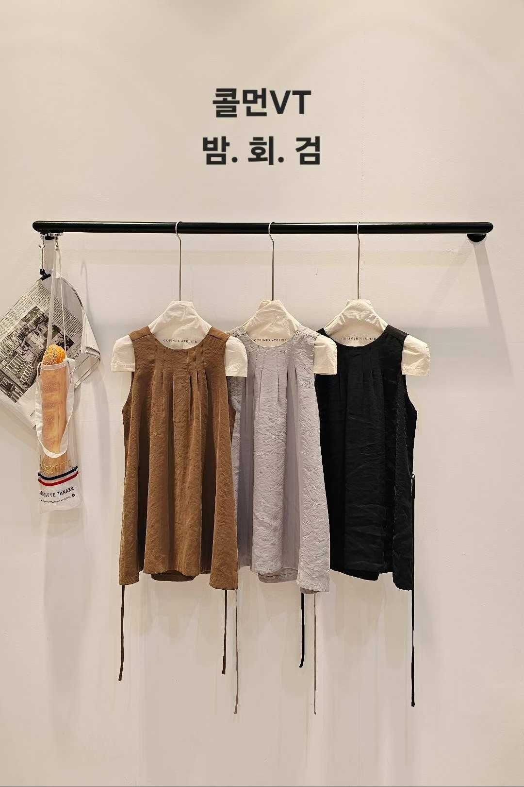 CP5119 ThwRow風仿絲莫代爾無袖上衣