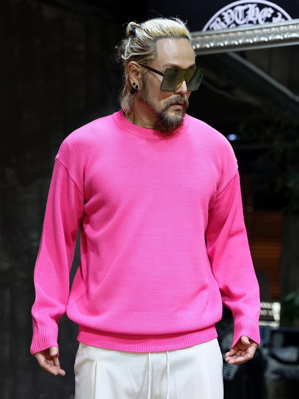 基本款寬鬆針織T卹