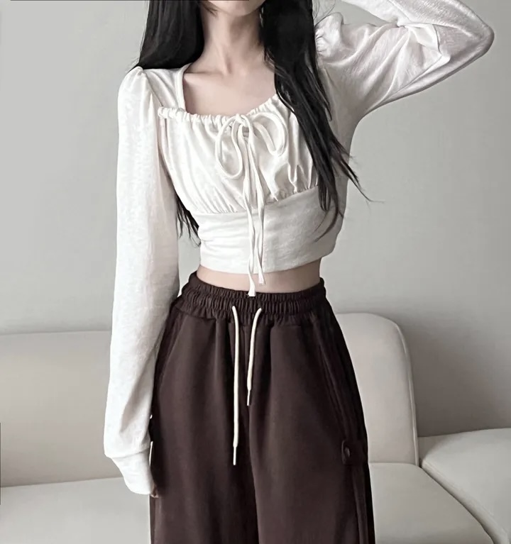 Remember Ribbon Square-Neck Top