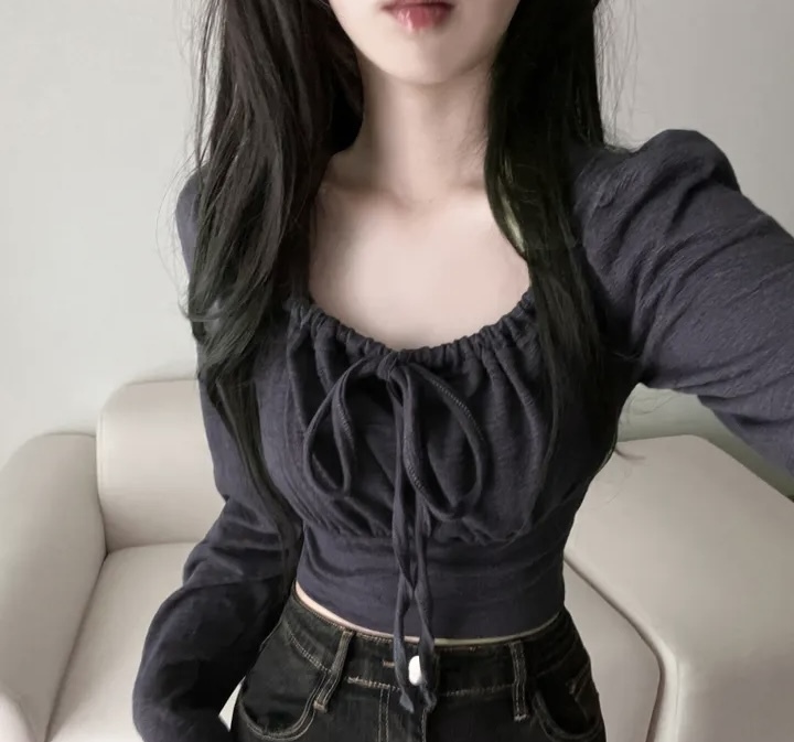 Remember Ribbon Square-Neck Top