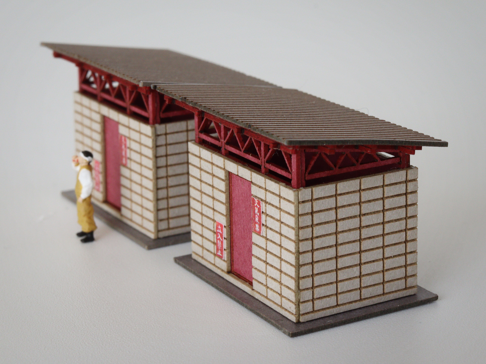 梅桜堂 ST-014-15C 1/150 積木小屋 兩件 套件