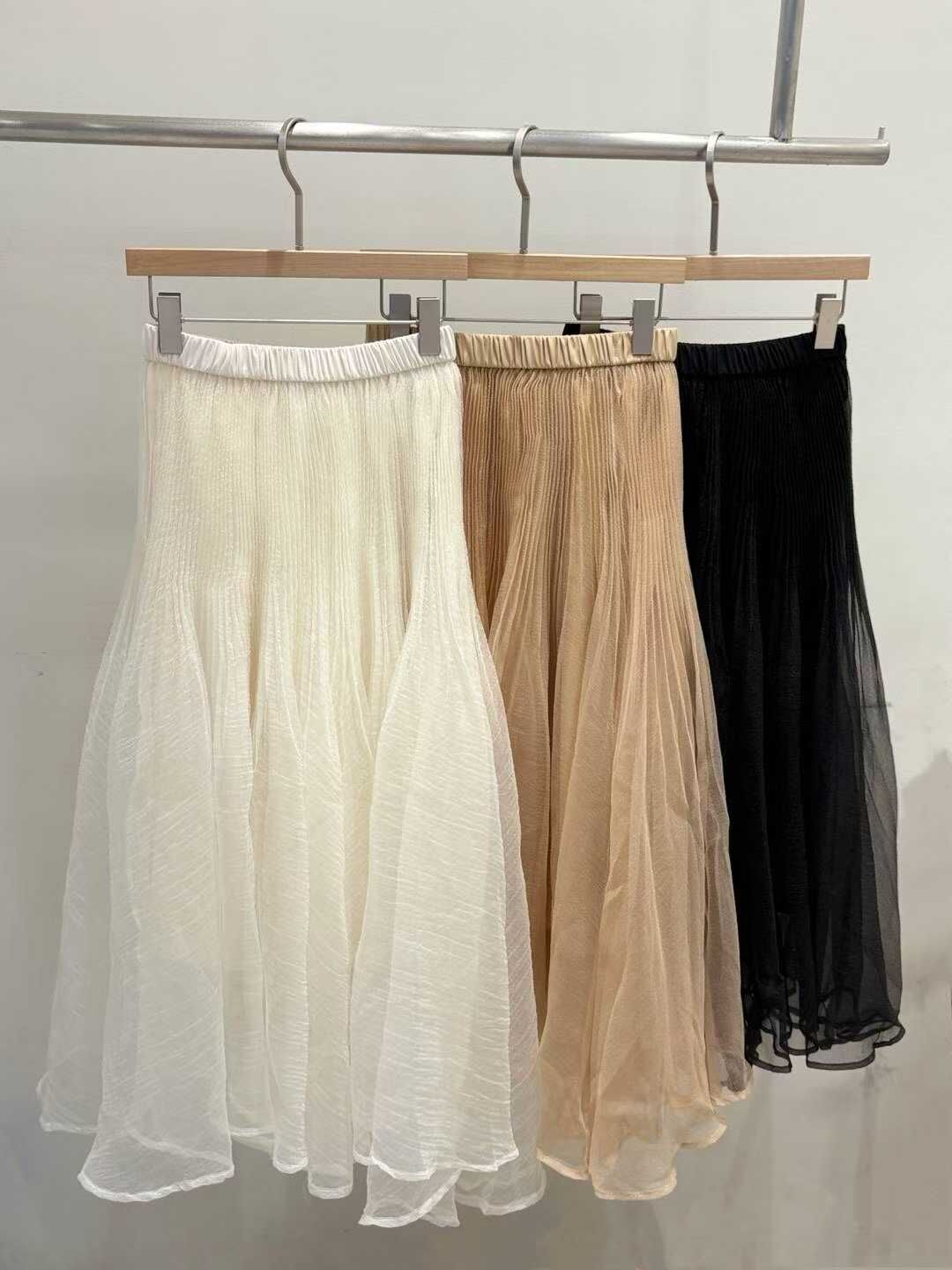 BR5134 極收腰全橡筋半身紗裙