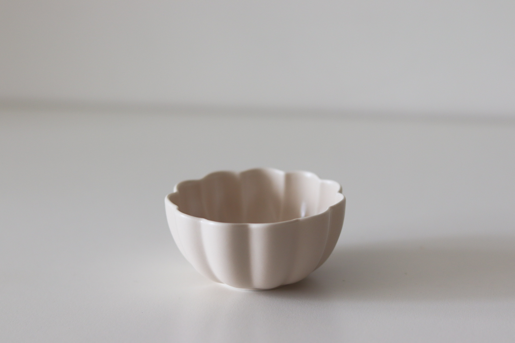 日本 美濃燒 裸膚 菊形 小缽