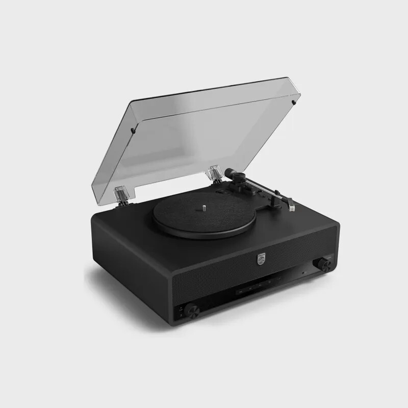 【PHILIPS飛利浦】百年紀念All-in-one黑膠唱片藍牙音箱-TAV3000