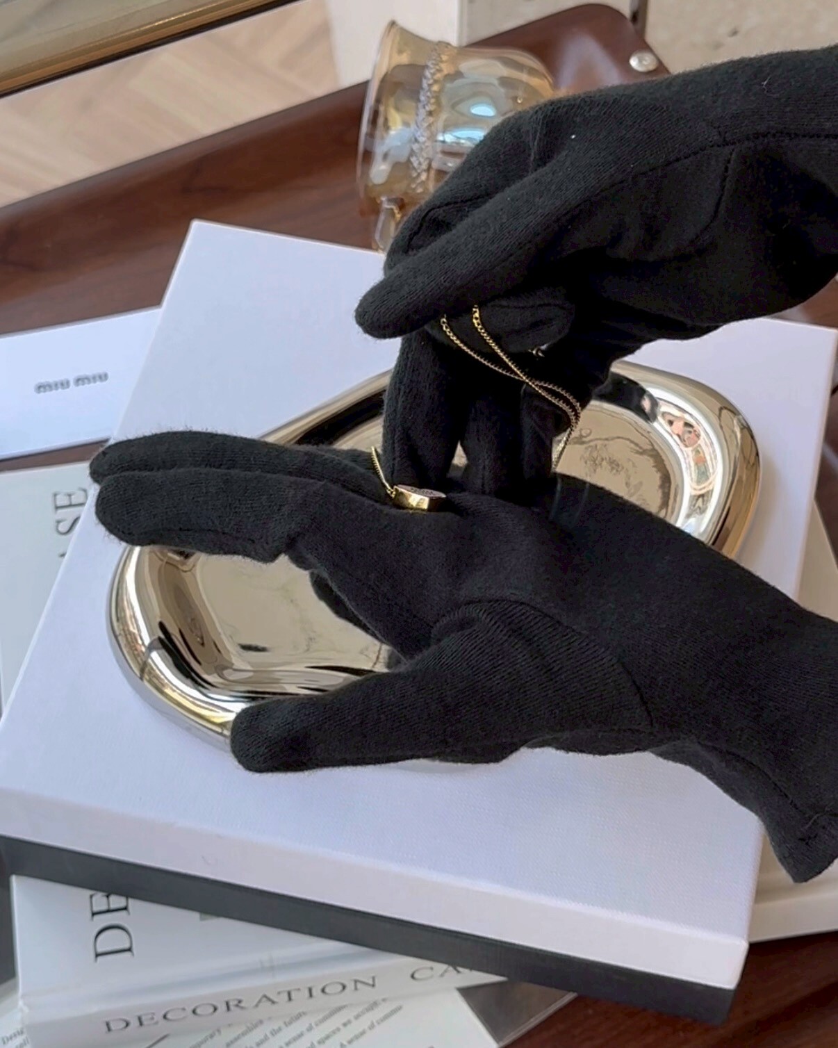 MIUMIU｜粉色愛心項鍊