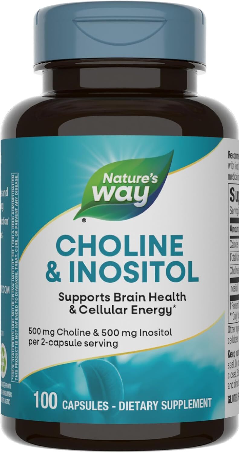 [預購] 膽鹼&肌醇 500毫克 100粒 Nature's Way Choline & Inositol