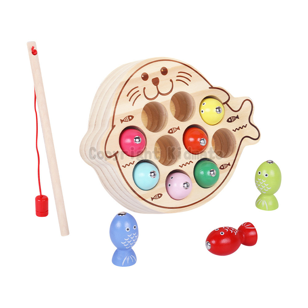 《 KIDMATE 》  木製釣魚海豹