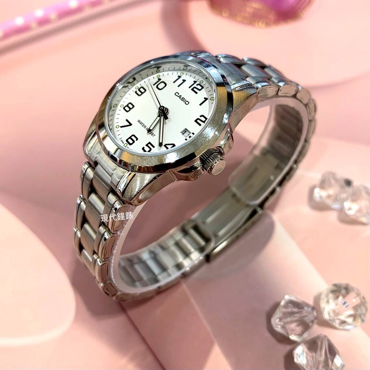 【CASIO 卡西歐】數字小女錶LTP-1215A-7B2 28mm 現代鐘錶