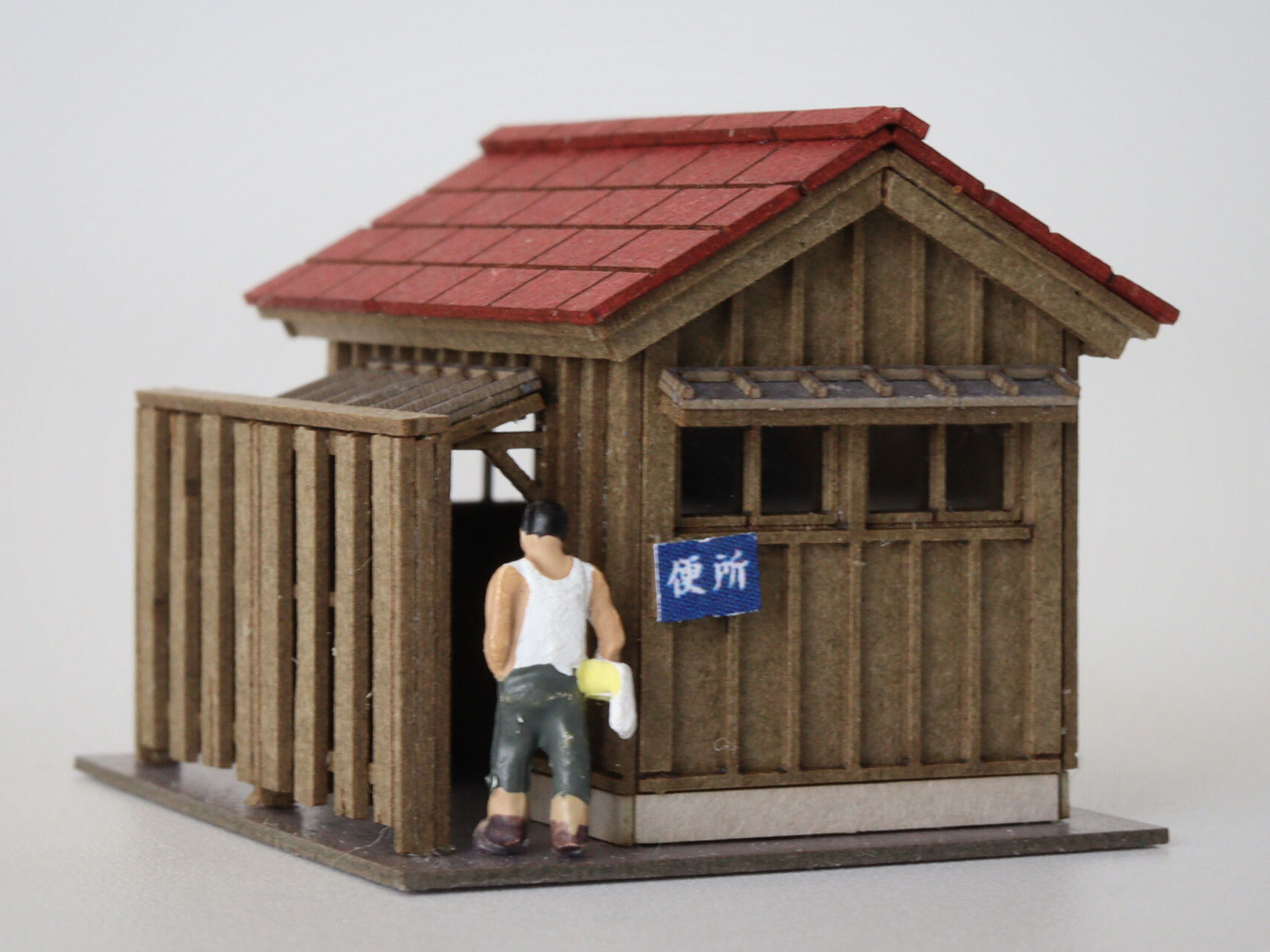梅桜堂 ST-016-15C 1/150 便所小屋.套件