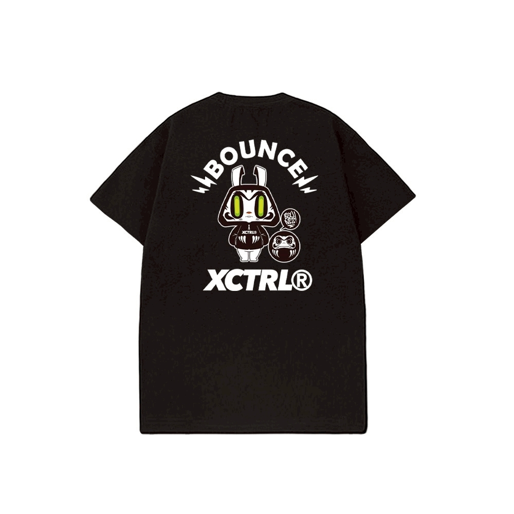 XCTRL® x BOUNCE  棒小兔短T-黑