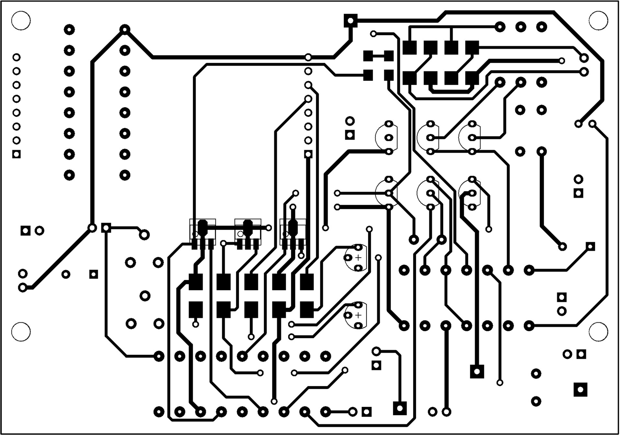 工業電子丙級,音樂盒套件包,測試電路板正面(Top)佈線圖