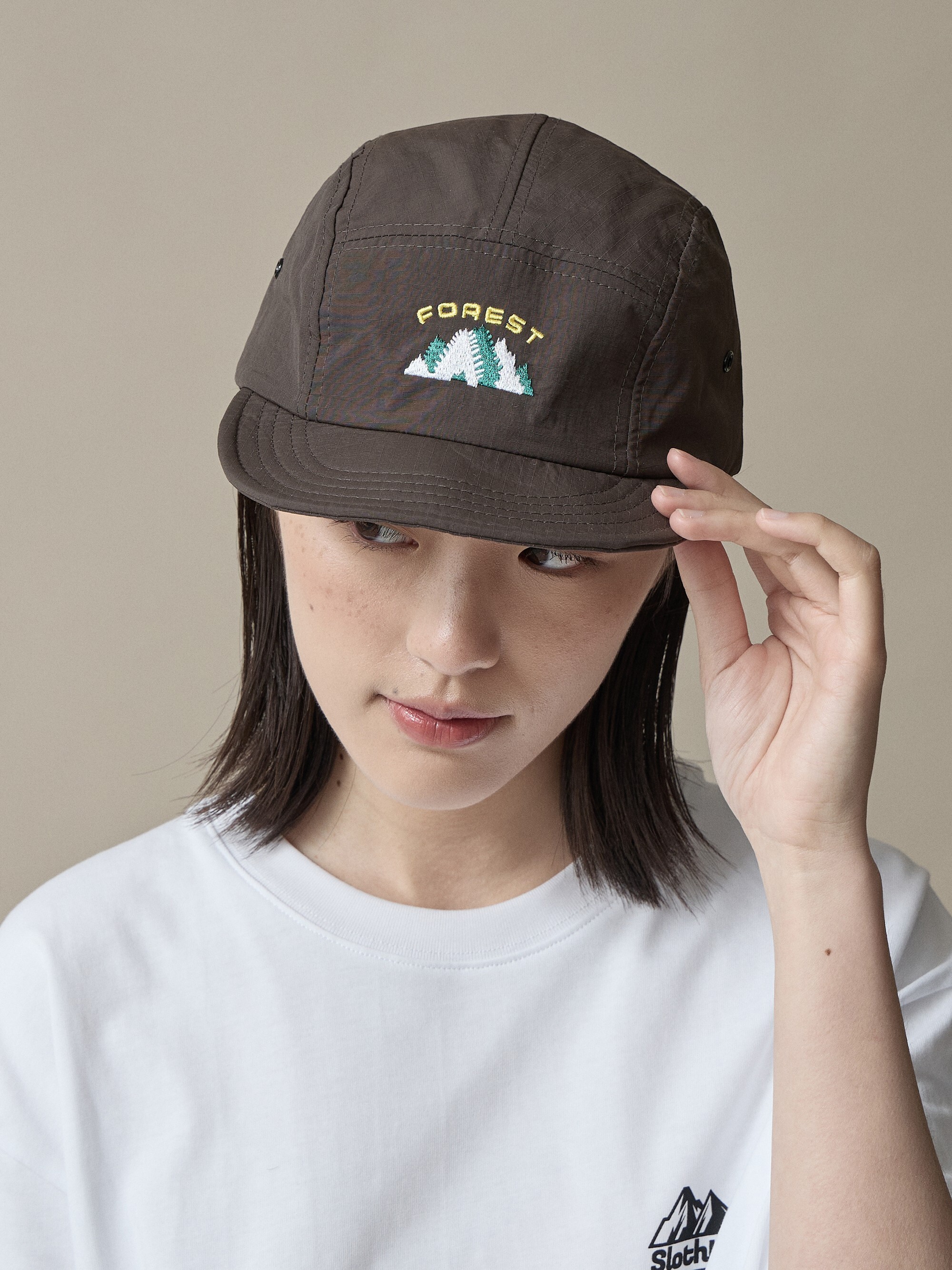 短簷露營標五分割帽