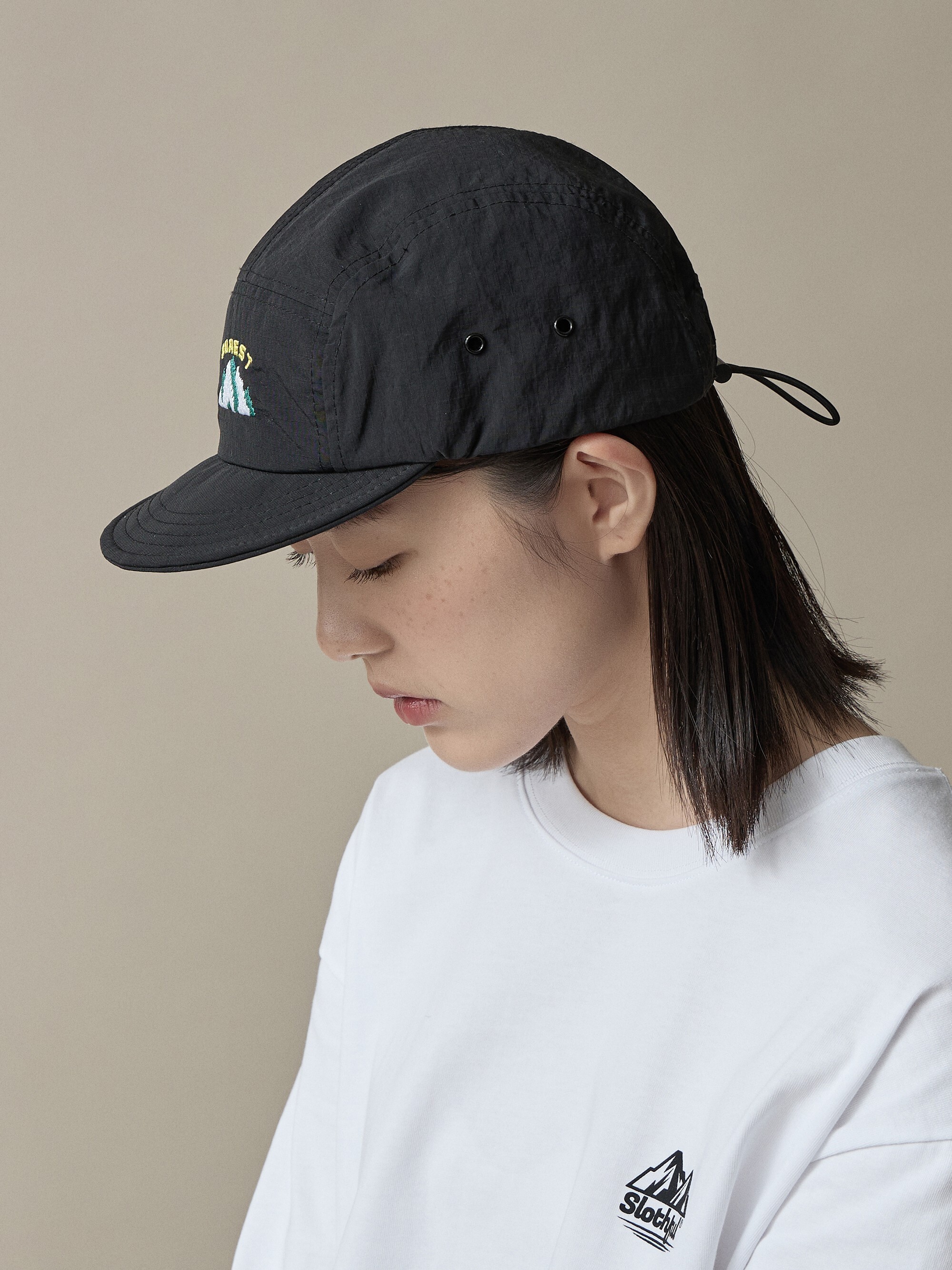 短簷露營標五分割帽