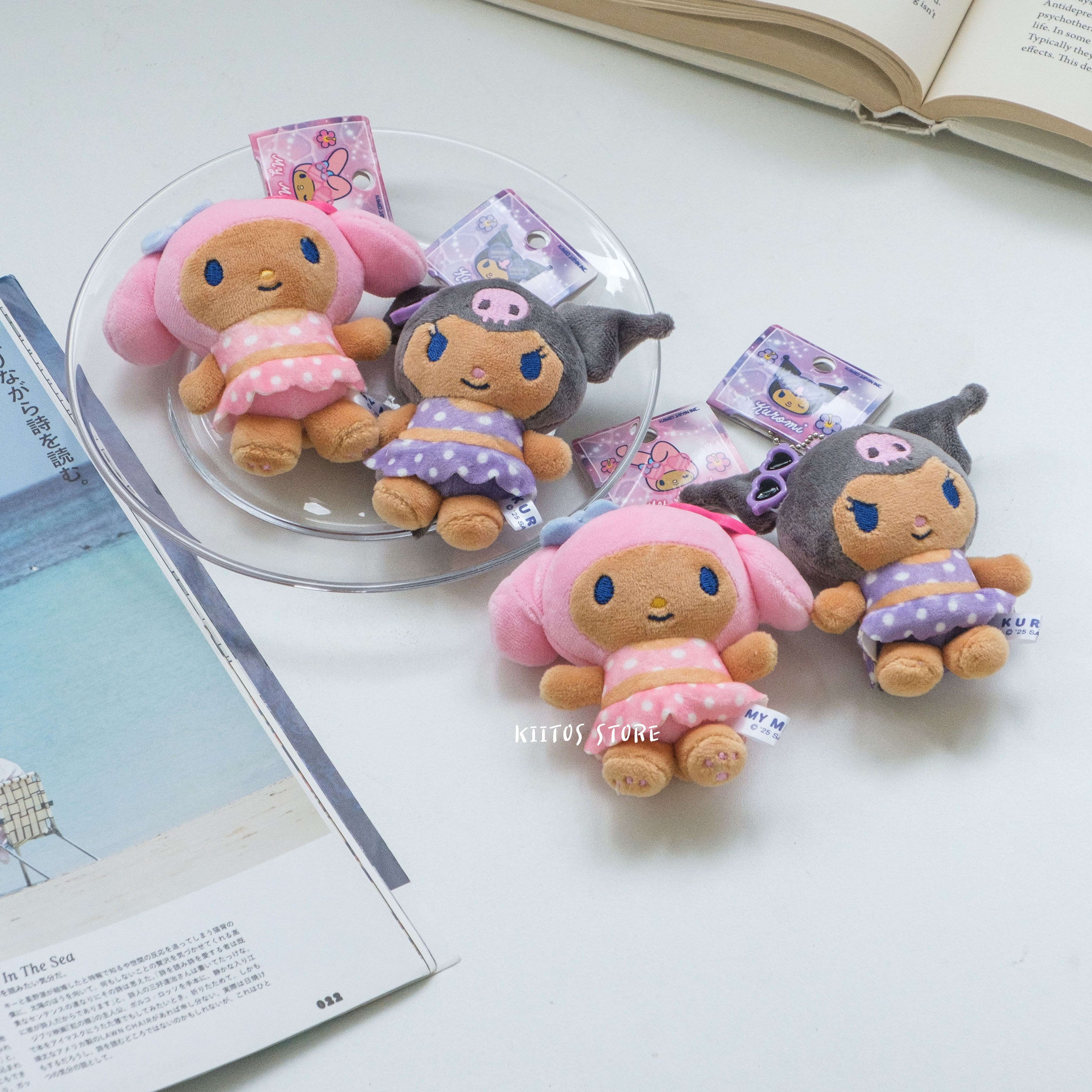 現貨 日本三麗鷗 新款 泳池派對 玩偶吊飾 曬黑泳衣派對 美樂蒂 酷洛米