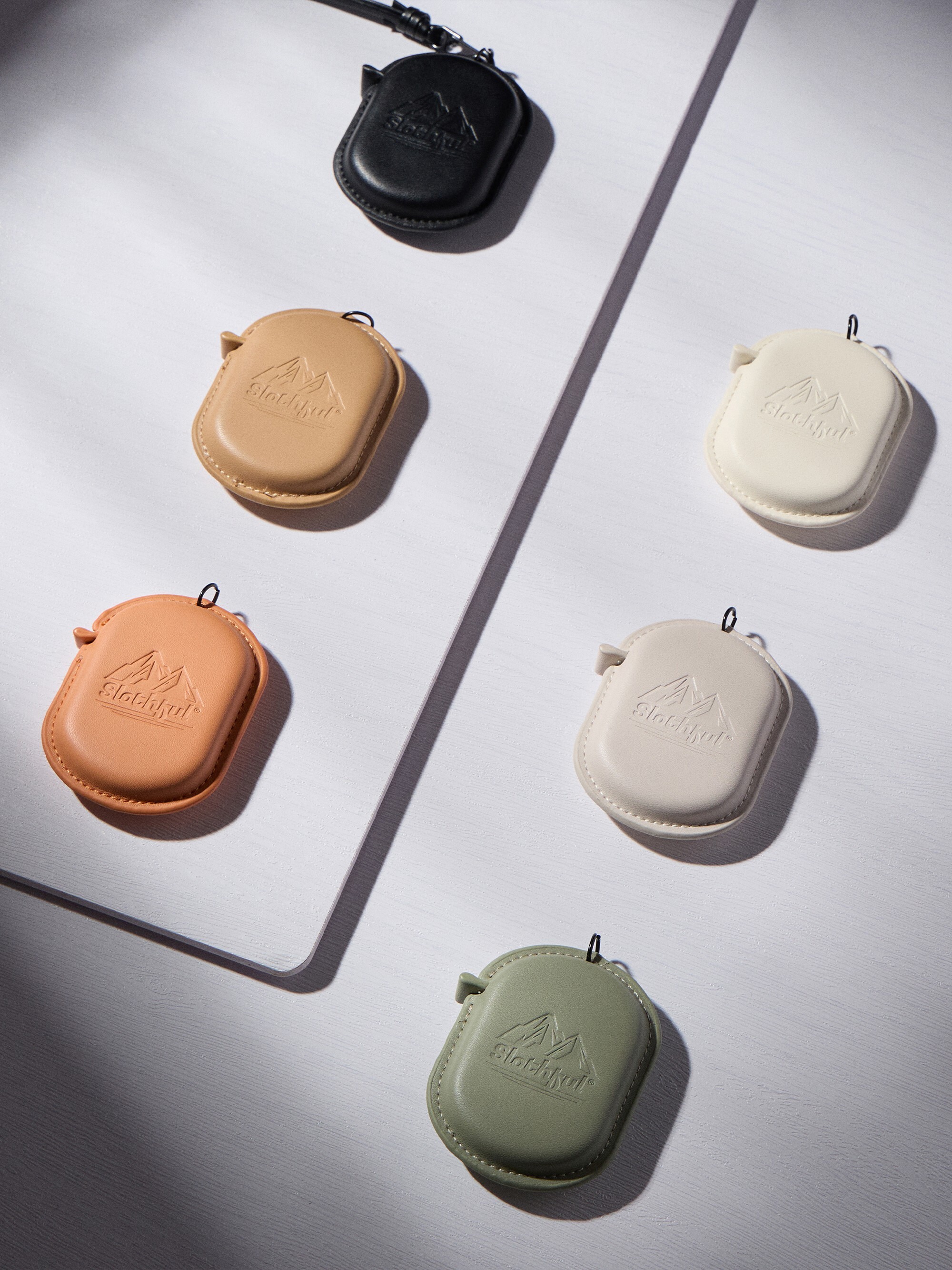 六色質感皮革捲尺