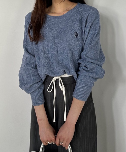 🇯🇵日本新年折扣 25秋冬 U.S. POLO ASSN 扭花針織上衣