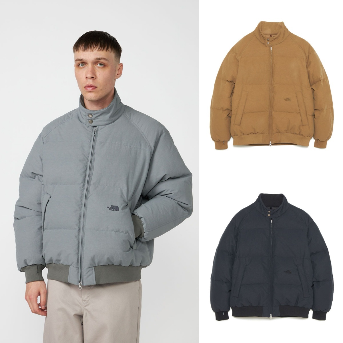 預購┃日本 TNF 紫標 Field Down Jacket 短版 寬鬆 拉鍊 羽絨 外套