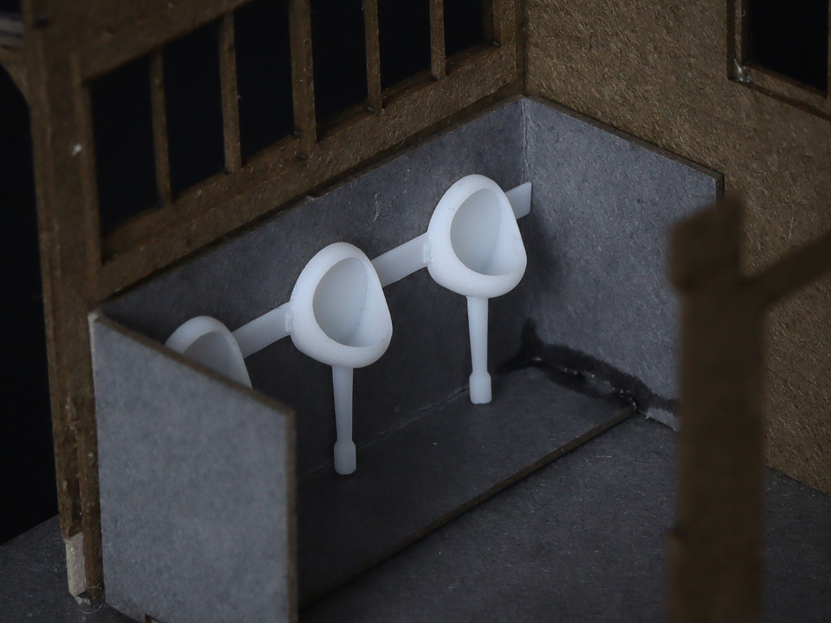 梅桜堂 AR-001-83C 1/83「あさがお」_小便器 已上色 套件