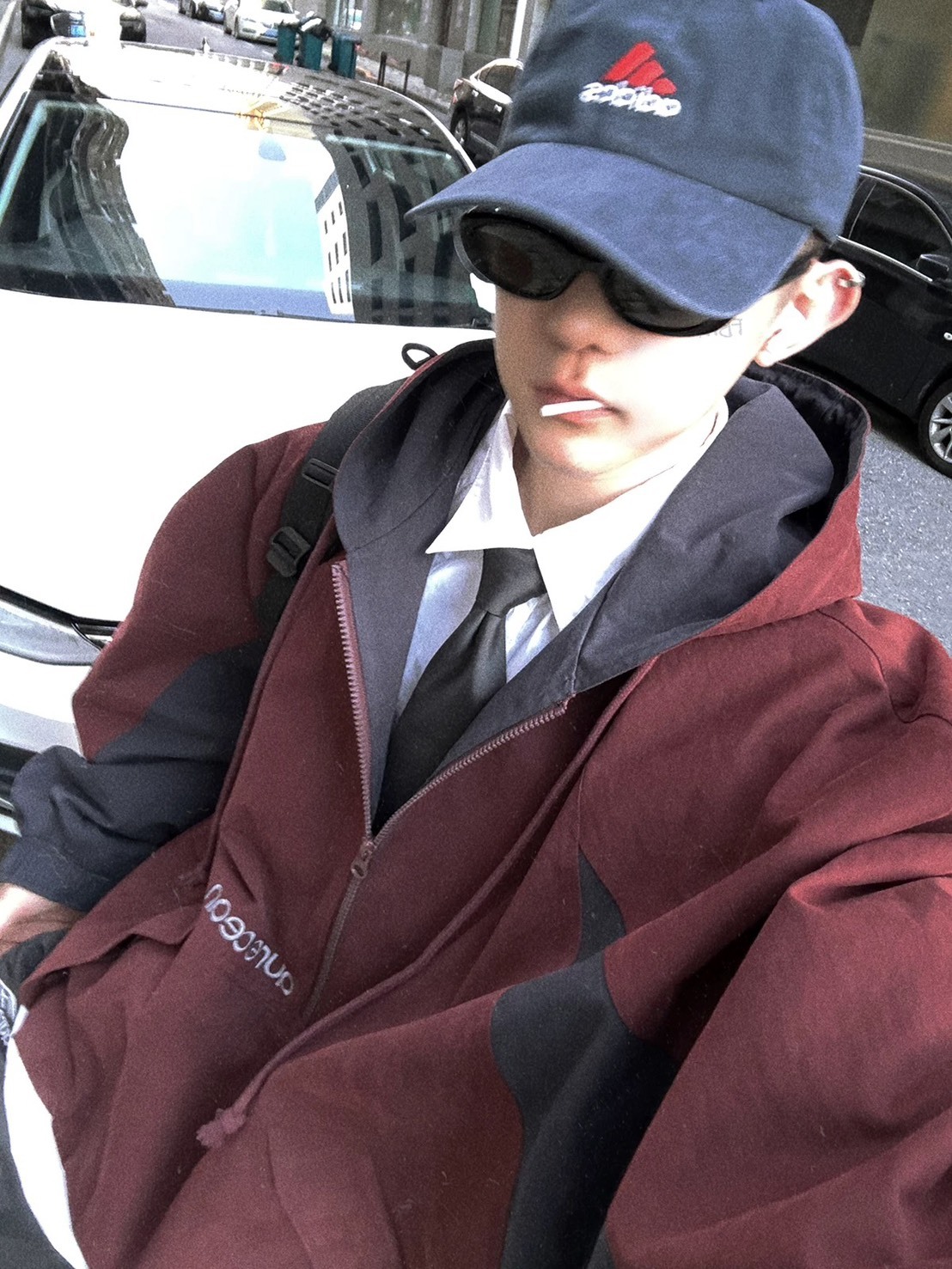 Aurocean復古 連帽 衝鋒 廓型 外套