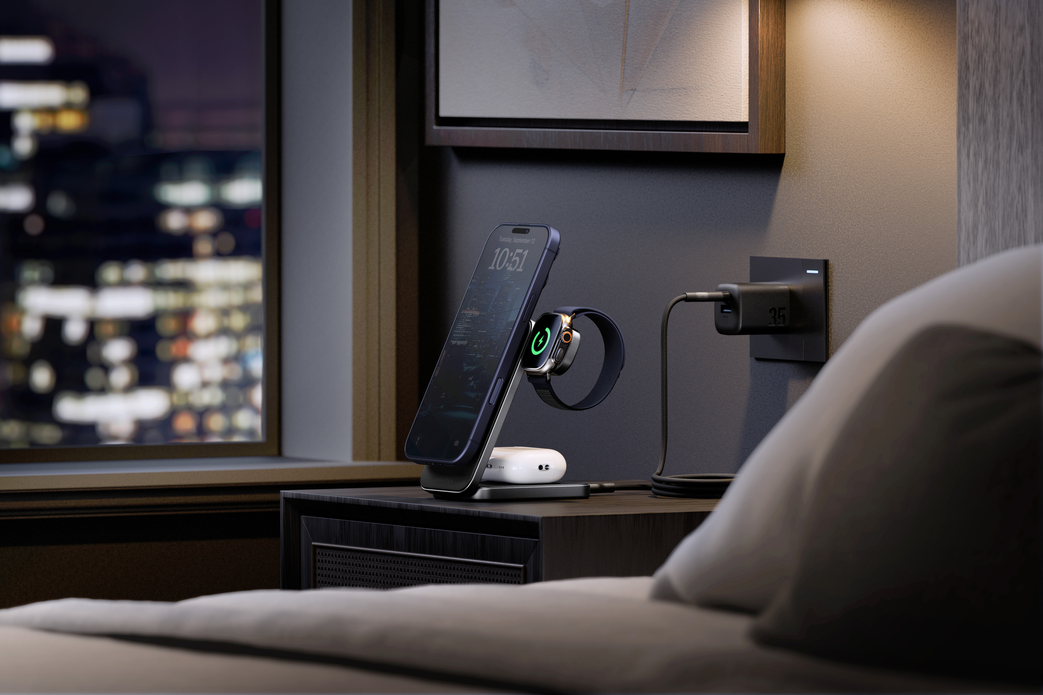 Energea MagTrio 2 Qi2 25W 3-in-1 折疊式磁吸快速無線充電器