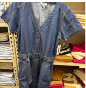 [S] DKNY CROSBY WASH DENIM DRESS, P5EBXBFH-CROSBY [FINAL SALE] (SD1571)