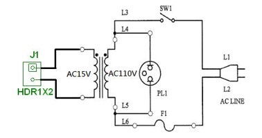 工業電子丙級,儀表操作與訊號量測套件包,電路圖-1