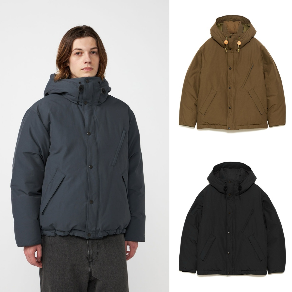 預購┃日本 TNF 紫標 Double Peak Short Down Parka 短版 羽絨 連帽 防風 外套