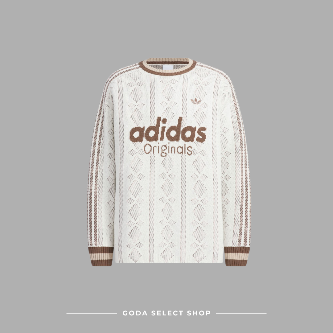 Adidas Original U SWEATSHIRT 2色 長袖 條紋 寬鬆 針織衫 毛衣
