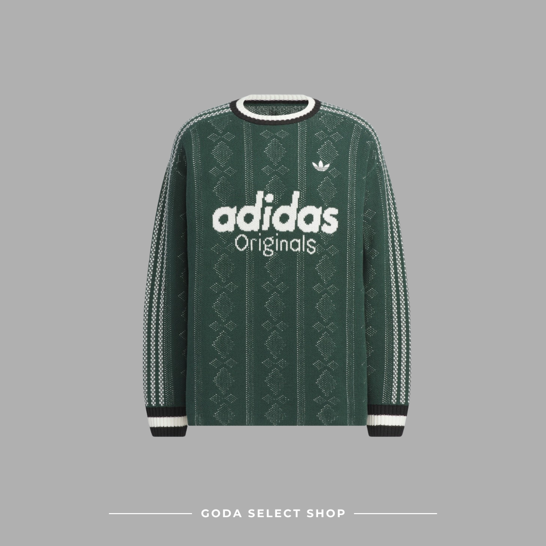 Adidas Original U SWEATSHIRT 2色 長袖 條紋 寬鬆 針織衫 毛衣