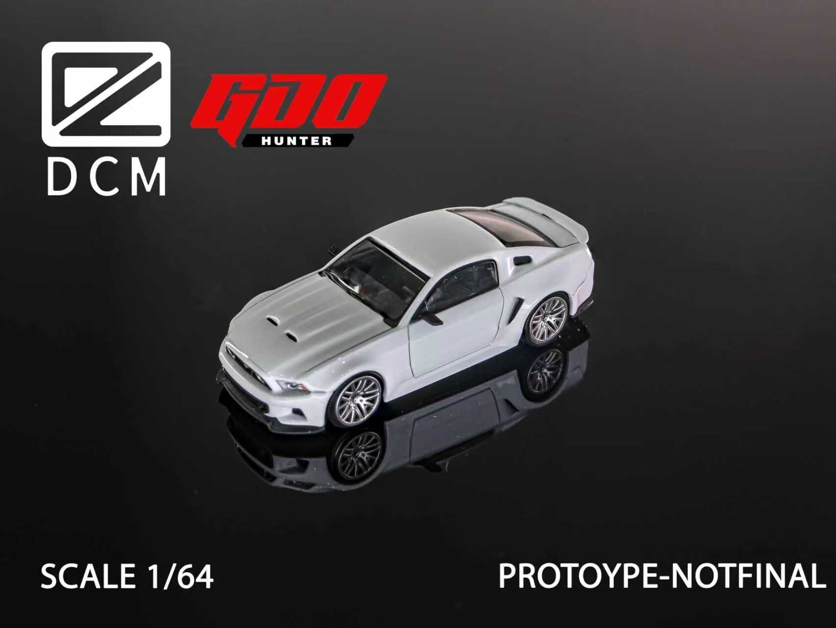 預訂:1/64 GDO Hunter x DCM  Ford Mustang GT 2014 White (GDOFMW )