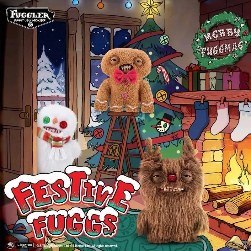 FUGGLER Christmas Edition Plush Toy Set (3 Designs)｜Ugly-Cute Monster Gift 🎁