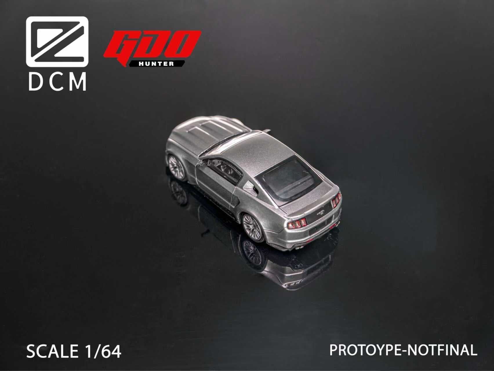 預訂:1/64 GDO Hunter x DCM  Ford Mustang GT 2014 Silver (GDOFMS )