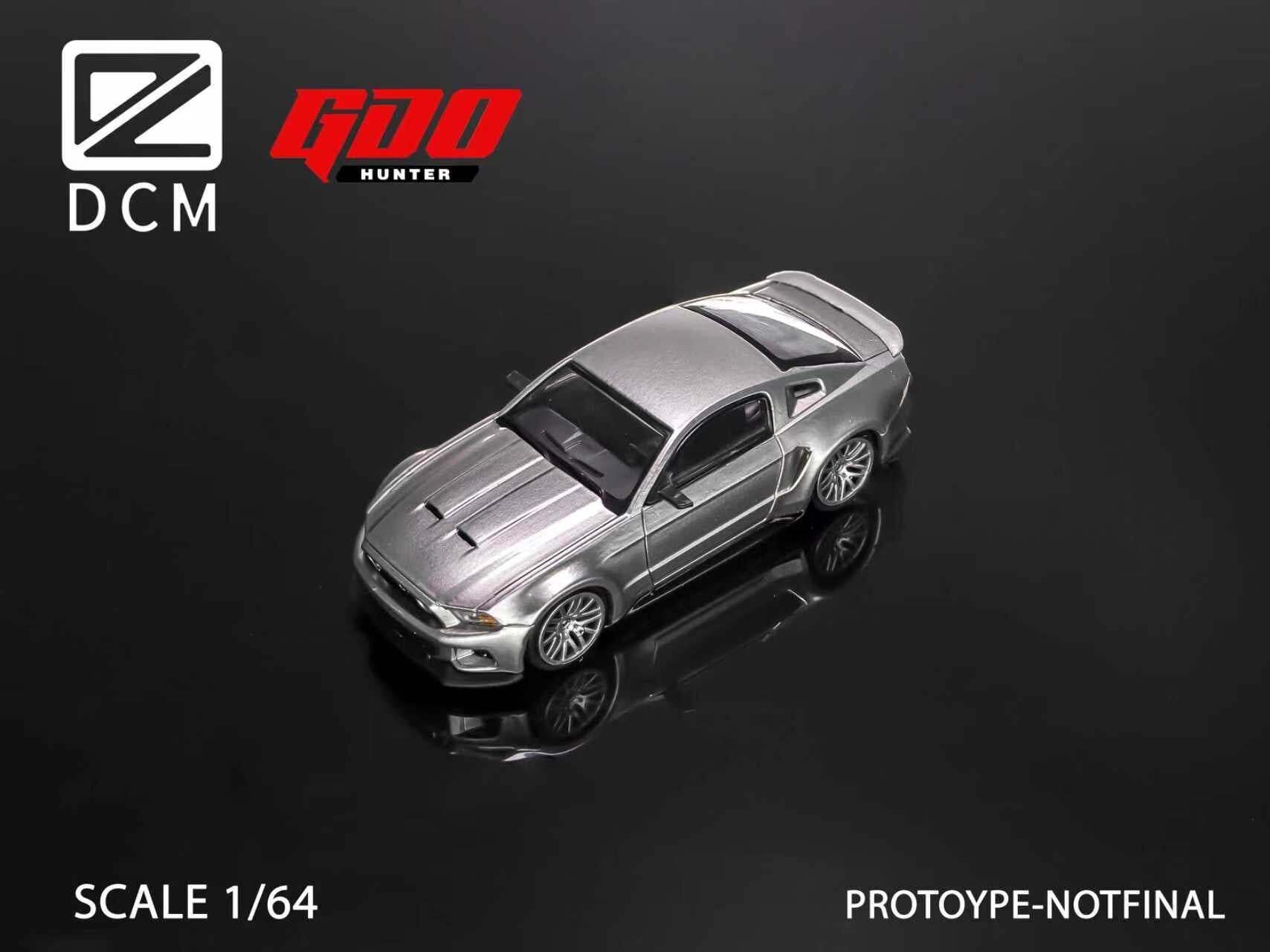 預訂:1/64 GDO Hunter x DCM  Ford Mustang GT 2014 Silver (GDOFMS )