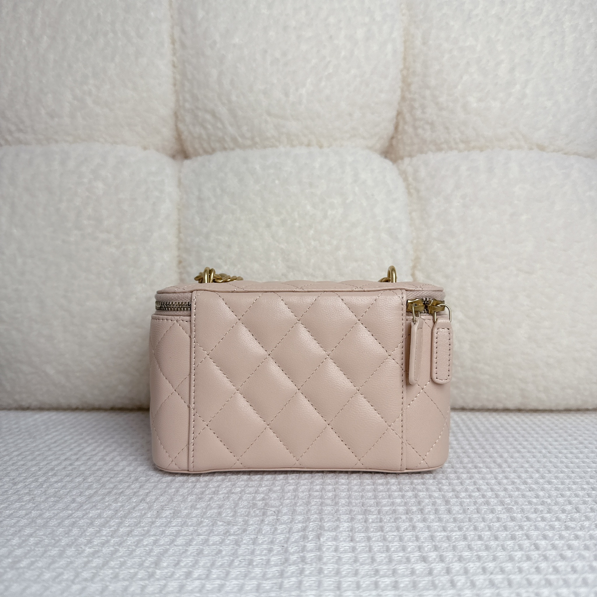 Chanel Long Box With Flower Lock - Pink / Ghw