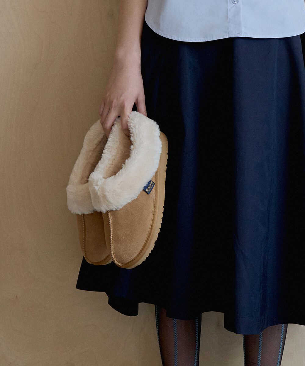 2025年新版 🇰🇷 Rockfish Weatherwear NEW ORIGINAL WINTER FUR MULES 毛毛穆勒鞋 平底 麂皮 / 預購