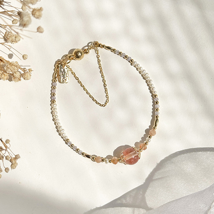 生日花 • 拾貳月拾伍 • 雨傘花 – 西瓜晶 – 手鍊