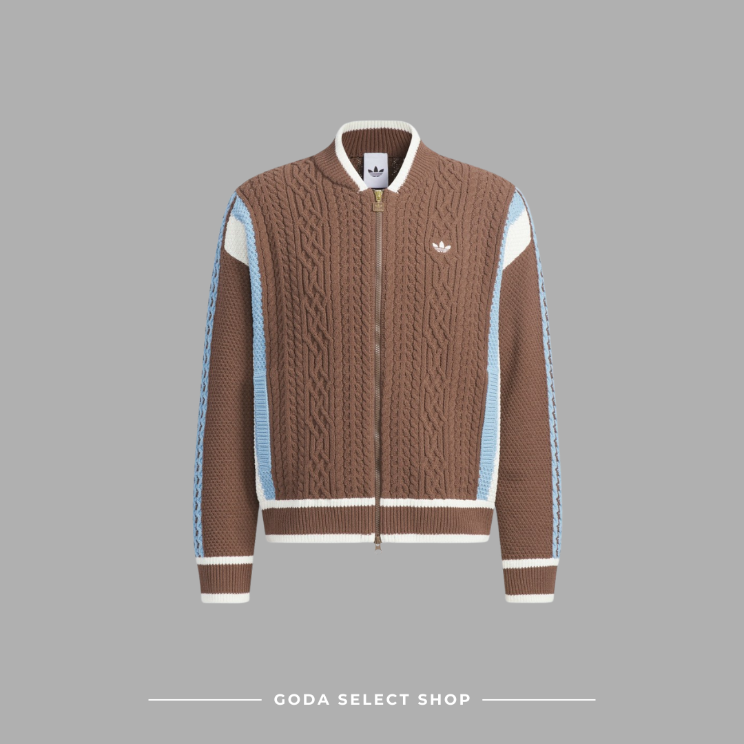 Adidas Original CARDIGAN FW25 兩色 復古撞色 針織 雙拉鍊 毛衣外套