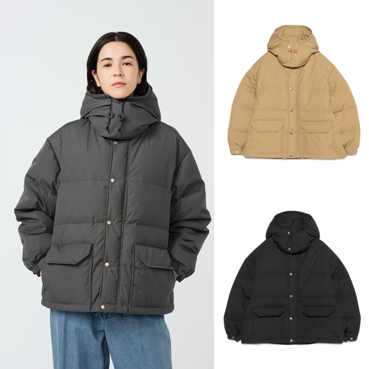 預購┃日本 TNF 紫標 女版 65/35 Short Sierra Parka 防潑水 短版 羽絨 連帽 風衣 外套