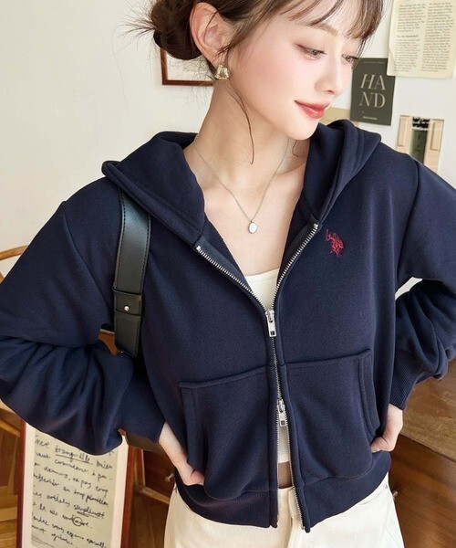 U.S.POLO ASSNxAda. 短版連帽外套