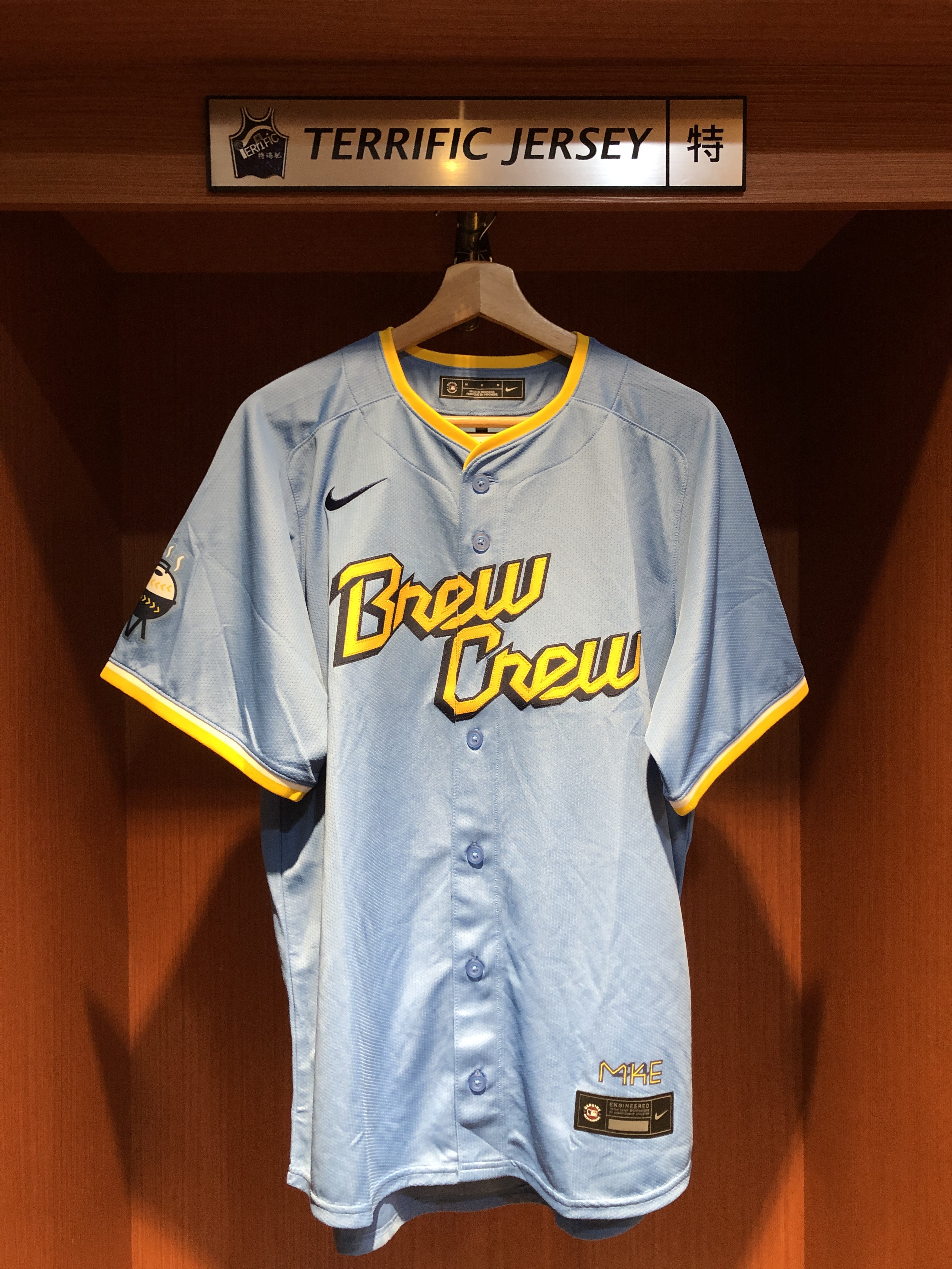 MLB球衣 Christian Yelich 密爾瓦基釀酒人城市 Nike Limited Player Name Jersey 球迷版 熱轉印 全新