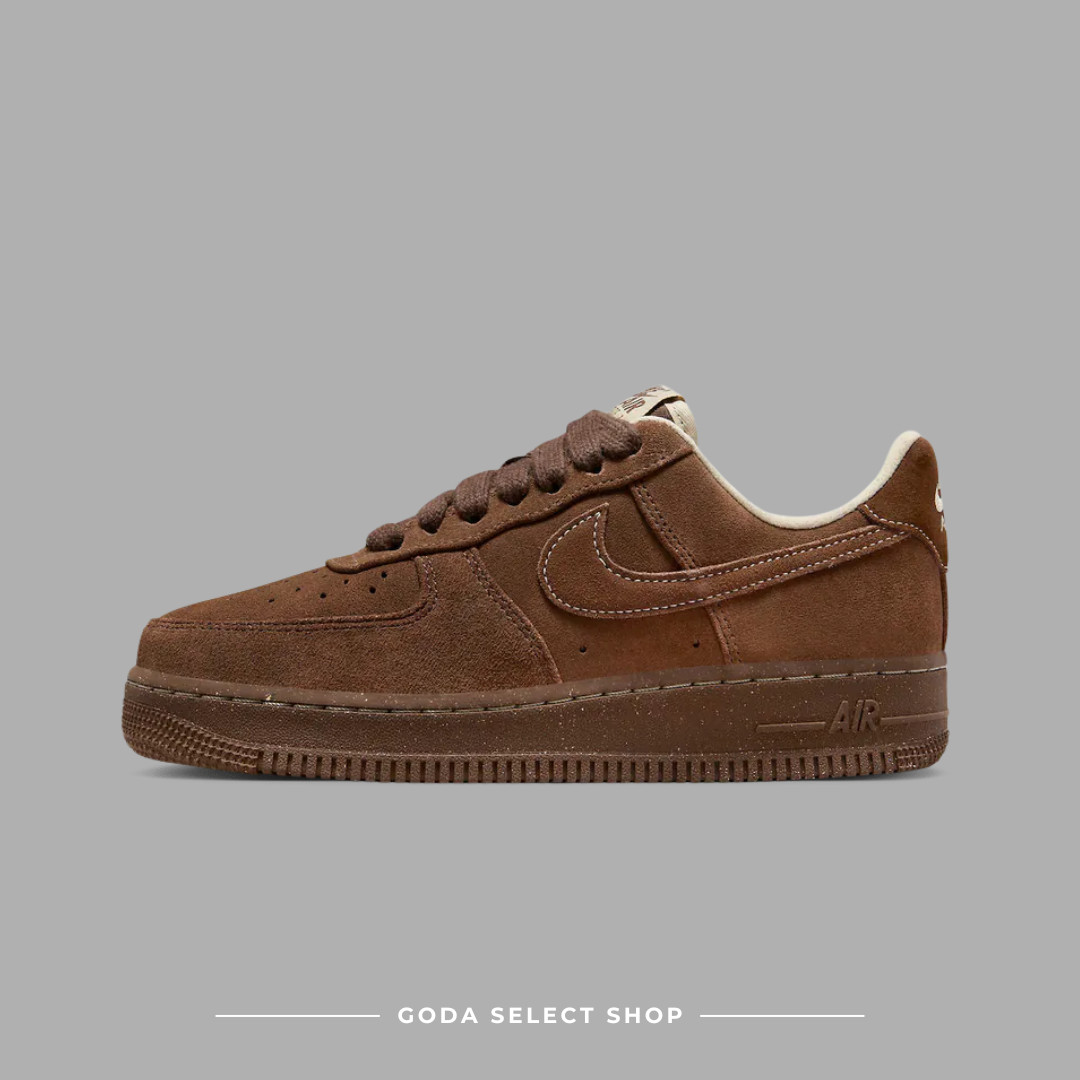Nike AIR FORCE 1 "CACAO WOW" AF1 摩卡棕 奶油色 外縫線 麂皮 女鞋 FQ8901-259