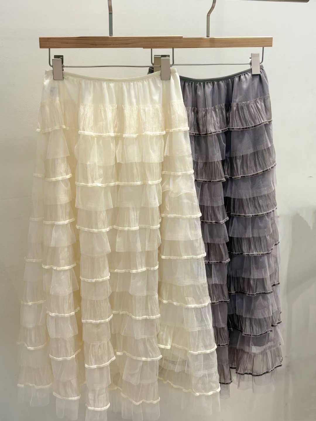 BR5154 公主風層層飄逸傘型半身裙