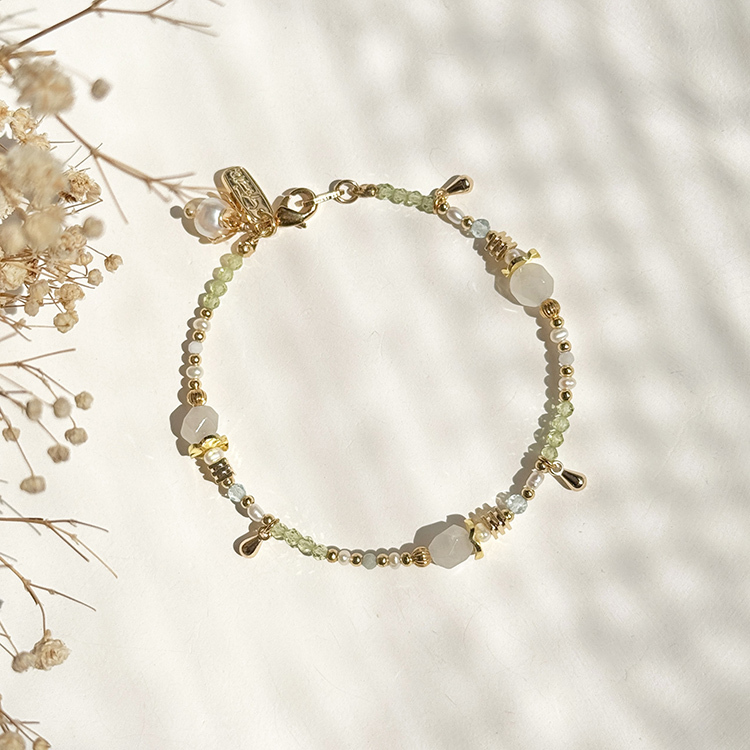 生日花 • 捌月壹 • 醉心花 – 髮晶 – 手鍊