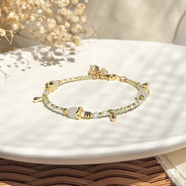 生日花 • 捌月壹 • 醉心花 – 髮晶 – 手鍊