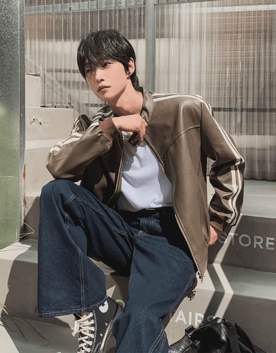 雙向騎士皮夾克