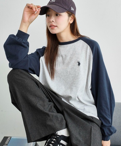 <快速出貨>U.S. POLO ASSN.xWEGO 限定款寬鬆長袖上衣