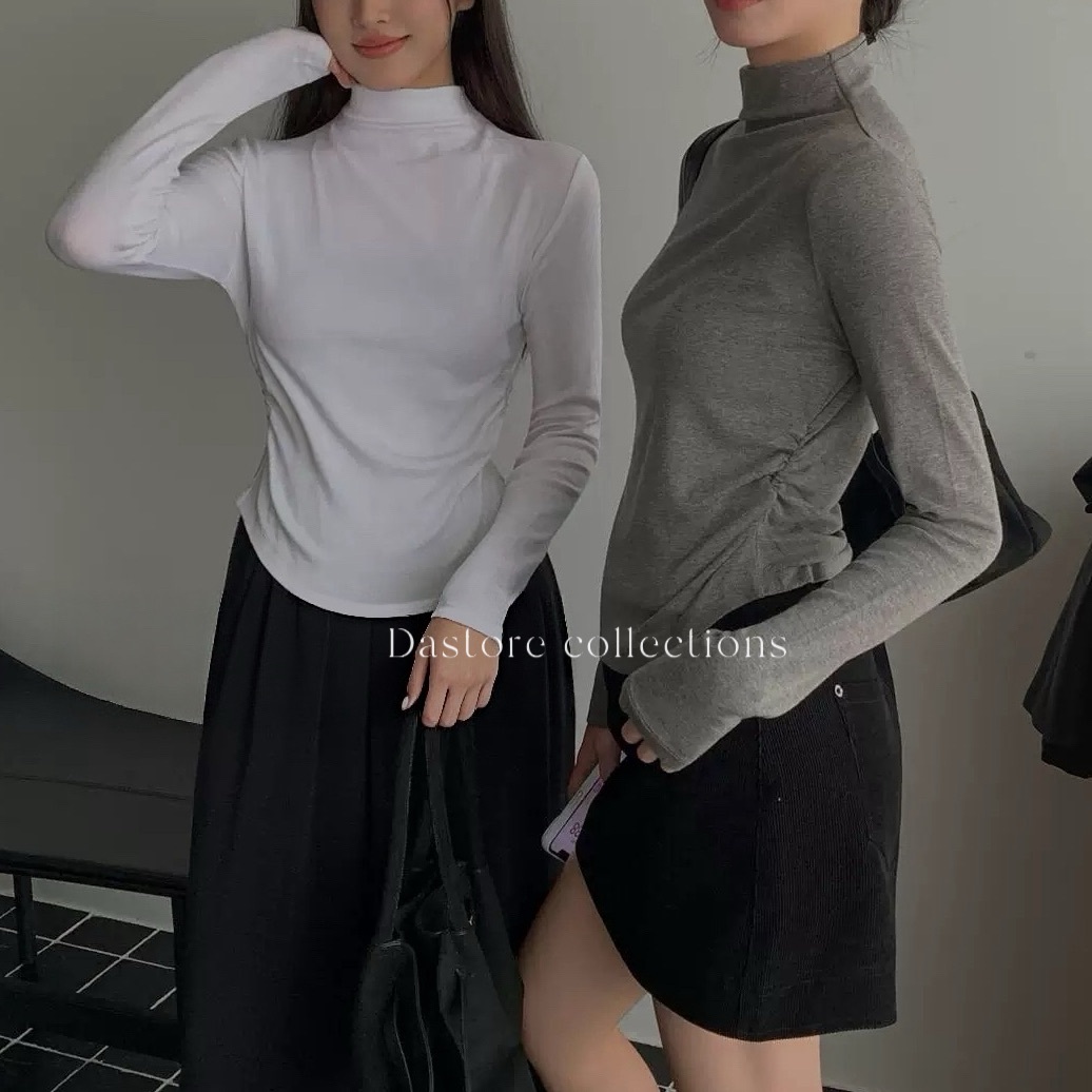 慕斯羊絨棉高領打底衣/五色