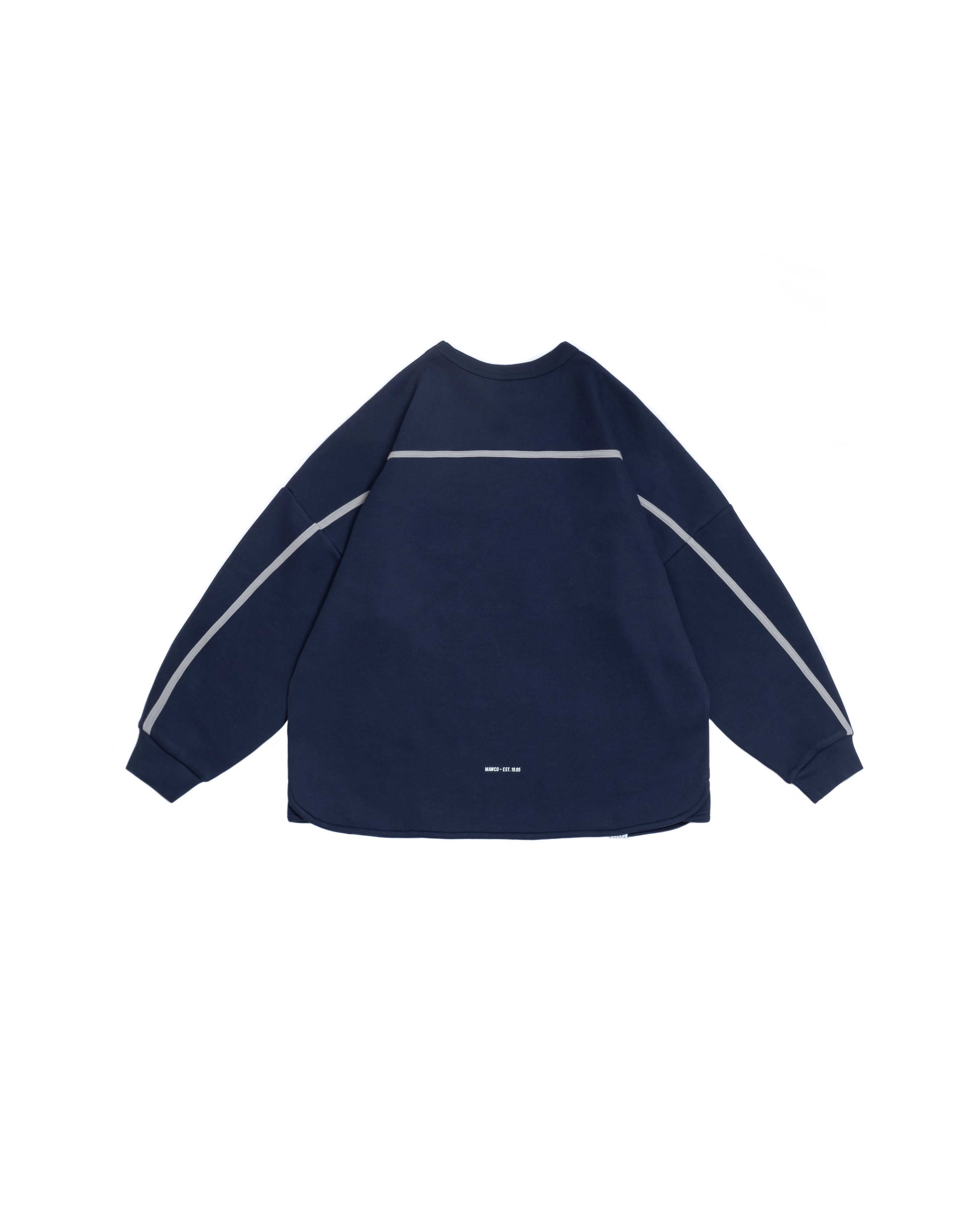 Persevere trimmed classic L/S pocket T-shirt - Navy