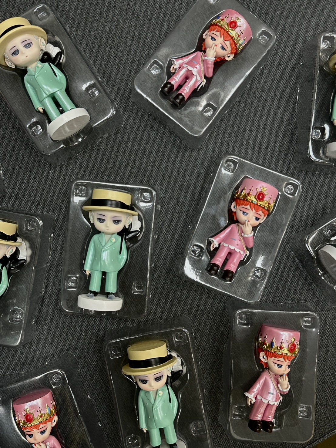 迷你版 限量 GD Q版潮玩 粉+綠小公仔 優惠套組